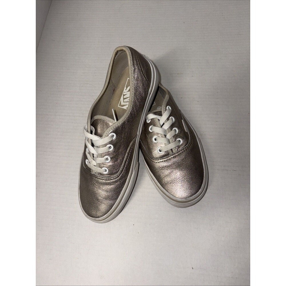 Vans Off The Wall Gold Leather Skate Sneakers | Women's Size 7.5